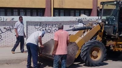 حملة لنظافة بمحيط  المدارس بالقنطرة شرق بالإسماعيلية | صور