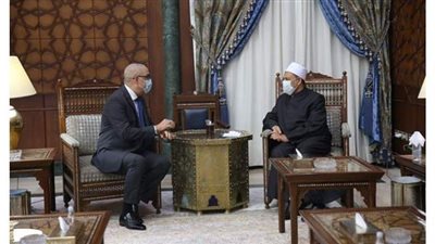شيخ الأزهر يستقبل الدكتور عاصم الجزار وزير الإسكان