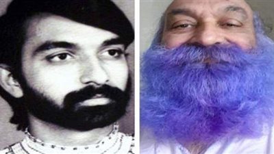 أوغندي يصبغ لحيته بالأرجواني احتفالا باليوم العالمي لشلل الأطفال