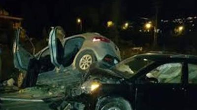 إصابة شخصين فى حادث تصادم سيارتين بمحور المشير طنطاوي