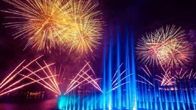 دبي تدخل موسوعة جينيس بسبب أكبر نافورة في العالم