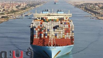 لأول مرة في تاريخ قناة السويس.. عبور سفينة عملاقة بغاطس ١٧,٤٠ متر | صور