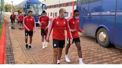 بعثة بيراميدز في طريقها للرباط استعدادا لنهائي الكونفدرالية| صور