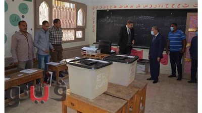 محافظ المنيا يتفقد عدداً من لجان انتخابات مجلس النواب