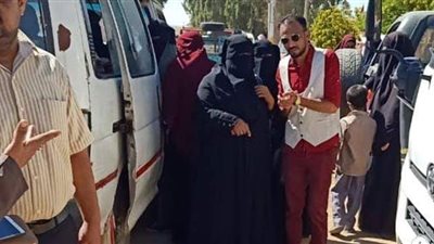 توافد النساء على لجان انتخابات النواب بالواحات في الجيزة | صور