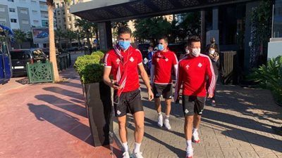 بيراميدز  يصل مجمع محمد السادس لخوض مرانه الأخير قبل نهائي الكونفدرالية | صور