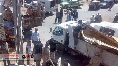 رفع 38 حالة إشغال في حملة أمنية بالبحيرة