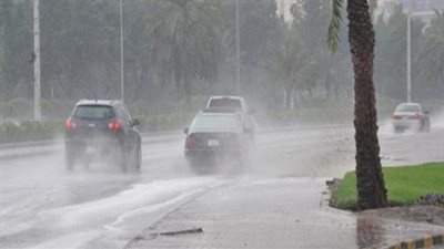 سقوط أمطار خفيفة على الغردقة