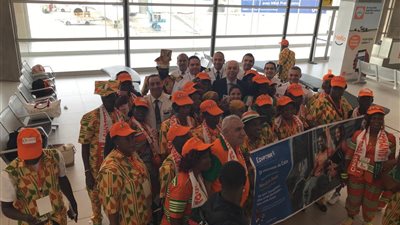 مصر للطيران تستأنف رحلاتها إلى كوت ديفوار (صور)