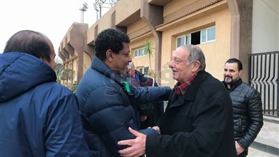 تفاصيل لقاء المدير الفني للداخلية ورئيس المقاصة قبل مواجهة الغد (صور)