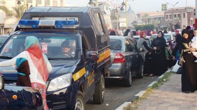 استنفار أمني بمحيط  ساحة المعمورة في بورسعيد لتأمين صلاة العيد (صور)