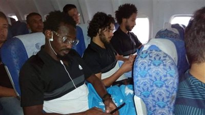 بعثة المصري تصل مطار القاهرة بعد التأهل لنصف نهائي الكونفدرالية (صور)