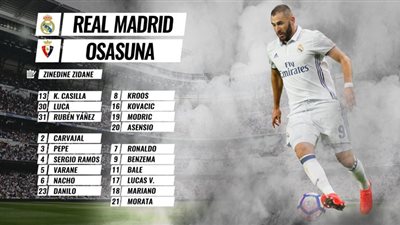 زيدان يضم «رونالدو» لقائمة الفريق أمام أوساسونا