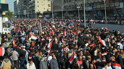 انسحاب المتظاهرين العراقيين من المنطقة «الخضراء»