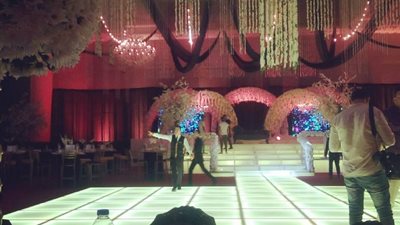 أول صور لقاعة حفل زفاف مصطفى خاطر