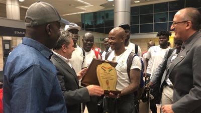 وصول منتخب غانا مطار القاهرة استعدادا لـ