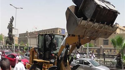 «شرطة المرافق» تشن حملة لإزالة المخالفات في البدرشين