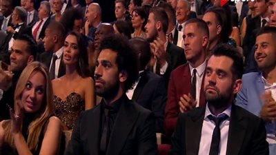 رد فعل صلاح عقب إعلان فوز مودريتش بجائزة أفضل لاعب في العالم