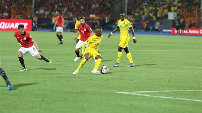 منتخب الفراعنة يتقدم بهدف لتريزيجيه في مرمى زيمبابوي بالشوط الأول