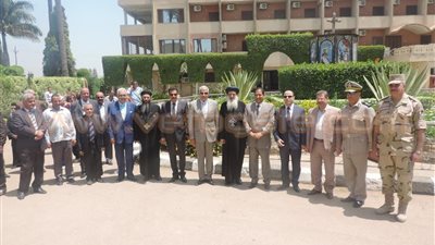 بالصور.. مدير أمن الغربية يهنئ الأقباط بعيد القيامة