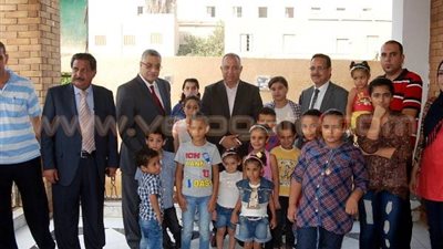 بالصور.. محافظ الشرقية ومدير الأمن يحتفلان بعيد الفطر مع الأيتام