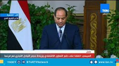 السيسي يؤكد أهمية التعاون مع فرنسا في مكافحة الإرهاب
