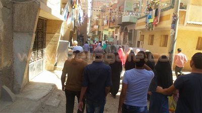 بالصور.. مسيرة للإرهابية بإبشواي بالفيوم
