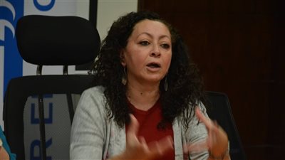 سحر الموجي توقع «مسك التل» الفائزة بجائزة ساويرس في معرض الكتاب