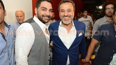 بالصور.. نجوم الفن يشاركون محمد رجب في العرض الخاص لـ«صابر جوجل»