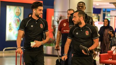 السفير المصري يستقبل بعثة الأهلي في لبنان لمواجهة النجمة