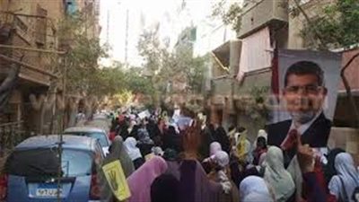 انطلاق مسيرة لعناصر الإرهابية من مسجد السعادة بالمطرية