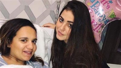 بالصور.. ابنة أحمد صيام تضع مولودتها الأولى «كارمن»