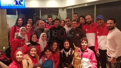 وزير الرياضة يستقبل بعثة منتخب الكاراتيه ويشيد بإنجاز «جيانا فاروق»