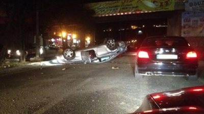 إصابة 4 أشخاص في حادث تصادم أعلى كوبري الساحل