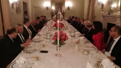 السفير المصري بنيويورك يقيم مأدبة عشاء للوفد البرلماني برئاسة عبدالعال