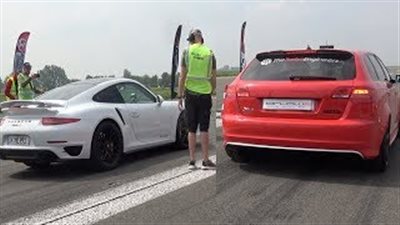 مرسيدس AMG تنافس أودي وبورش في سباق التسارع (فيديو)