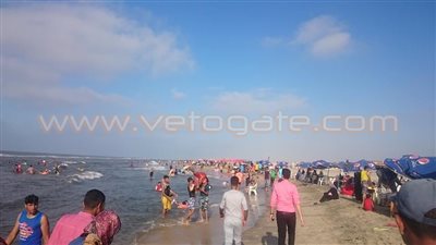 بالصور.. توافد الآلاف على مصيف بلطيم لقضاء إجازة عيد الفطر