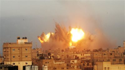 سقوط قذيفة صاروخية على منزل بجنوب الشيخ زويد