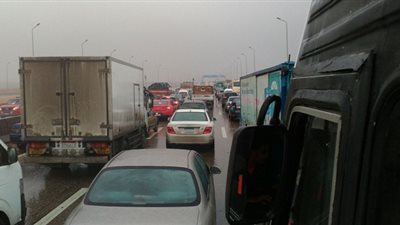 زحام مروري على «دائري مسطرد» والإسكندرية الزراعي