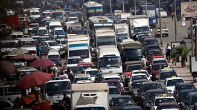 توقف حركة المرور في شبرا الخيمة بسبب تفتيش السيارات