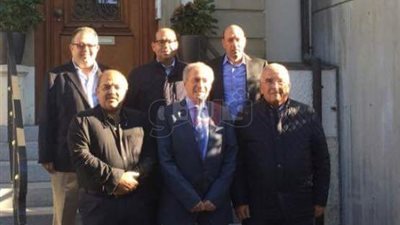 وفد اللجنة الأولمبية يلتقي حسن مصطفى في سويسرا