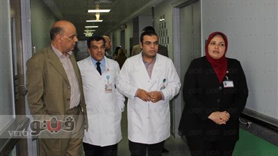 بالصور.. وكيل تعليم الغربية يزور مستشفى 57357 بطنطا