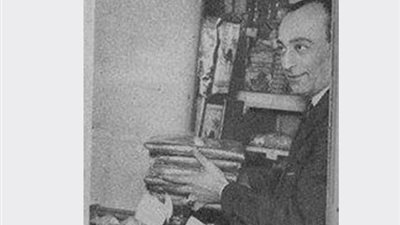 صورة نادرة للفنان محمود المليجي مع ياميش رمضان