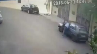 لحظة سرقة هاتف محمول من داخل سيارة بوضح النهار (فيديو)