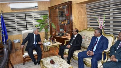 محافظ أسوان يلتقي بالقنصل السوداني (صور)
