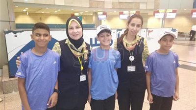 فريقا هليوبوليس وسان مارك الإسكندرية يغادران مطار القاهرة