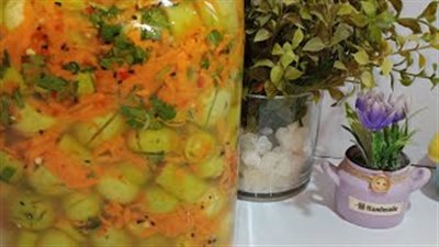 طريقة عمل مخلل الزيتون (فيديو)