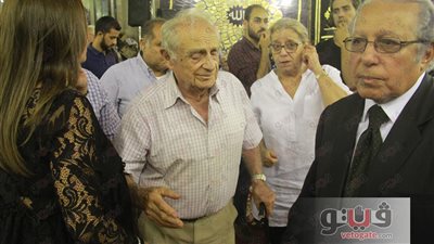 ماجدة هارون وعمر مروان والحريري والعصار في عزاء رفعت السعيد