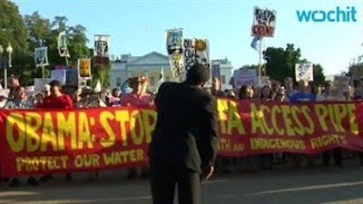 بالفيديو.. محتجون يغلقون خط النفط الجديد في نورث داكوتا بأمريكا