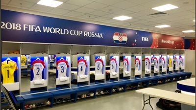 كرواتيا تنشر صورا من غرفة ملابس الفريق قبل مواجهة نيجيريا